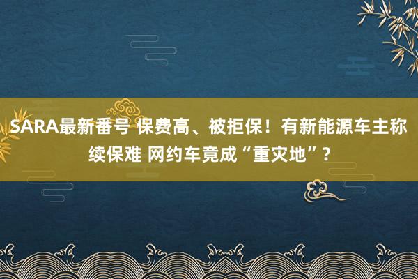 SARA最新番号 保费高、被拒保！有新能源车主称续保难 网约车竟成“重灾地”？