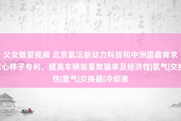 父女做爱视频 北京氢沄新动力科技和中洲国鑫肯求车辆十分死心样子专利，提高车辆能量欺骗率及经济性|氢气|交换器|冷却液